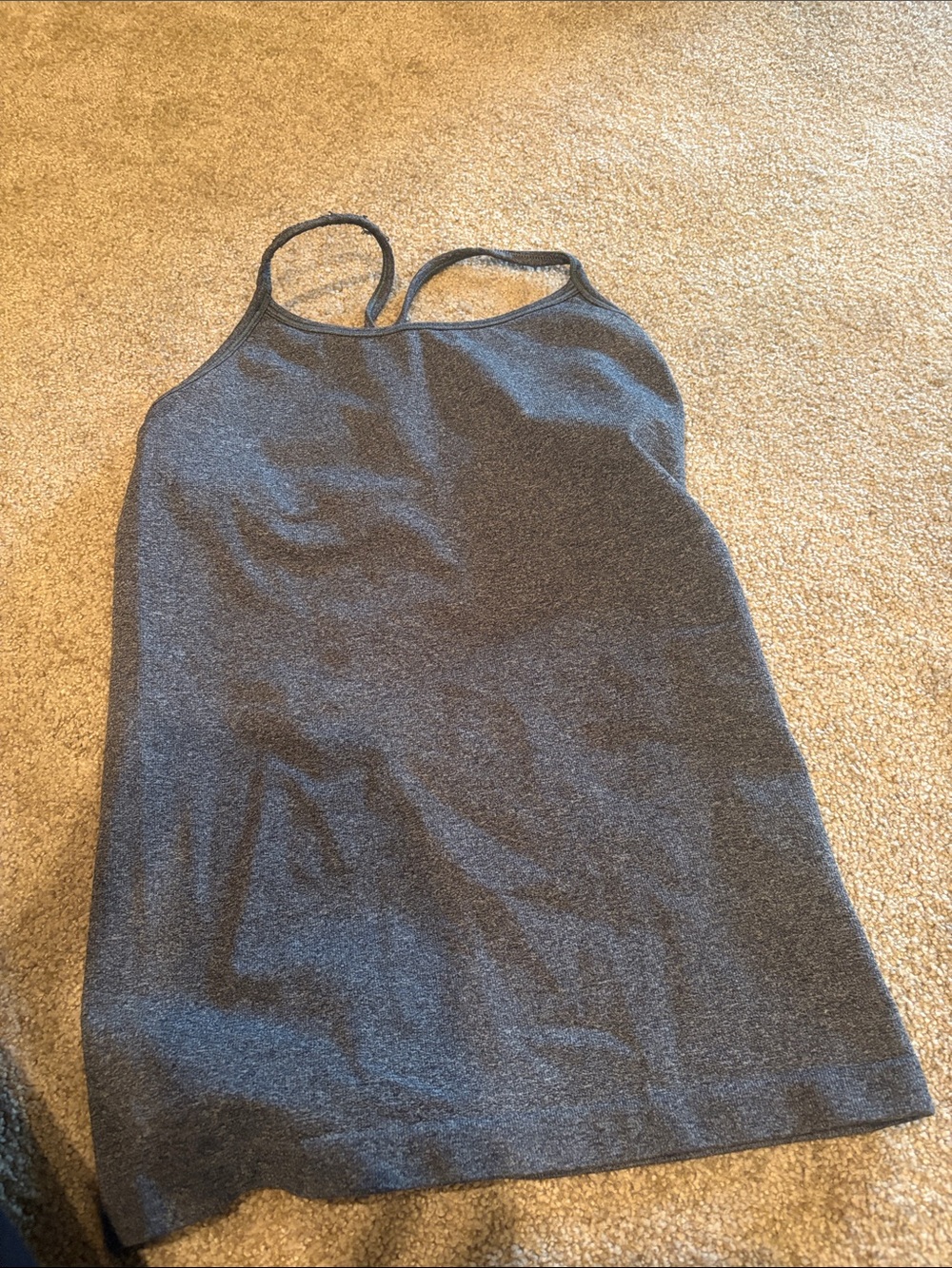 Simple Charcoal Gray Racerback Tank Top Ivivva